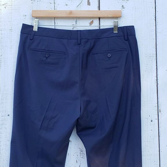 Bonobos Italian Performance Suit Pant Bright Navy Sz 38 Slim Fit UNF - Picture 9 of 16